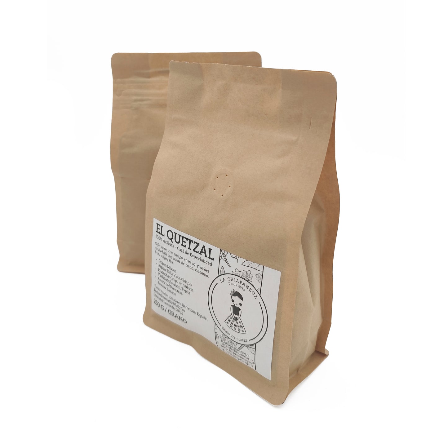 CAFE LA CHIAPANECA - EN GRANO - 250G - Maíz Maya - Tortillas Maya