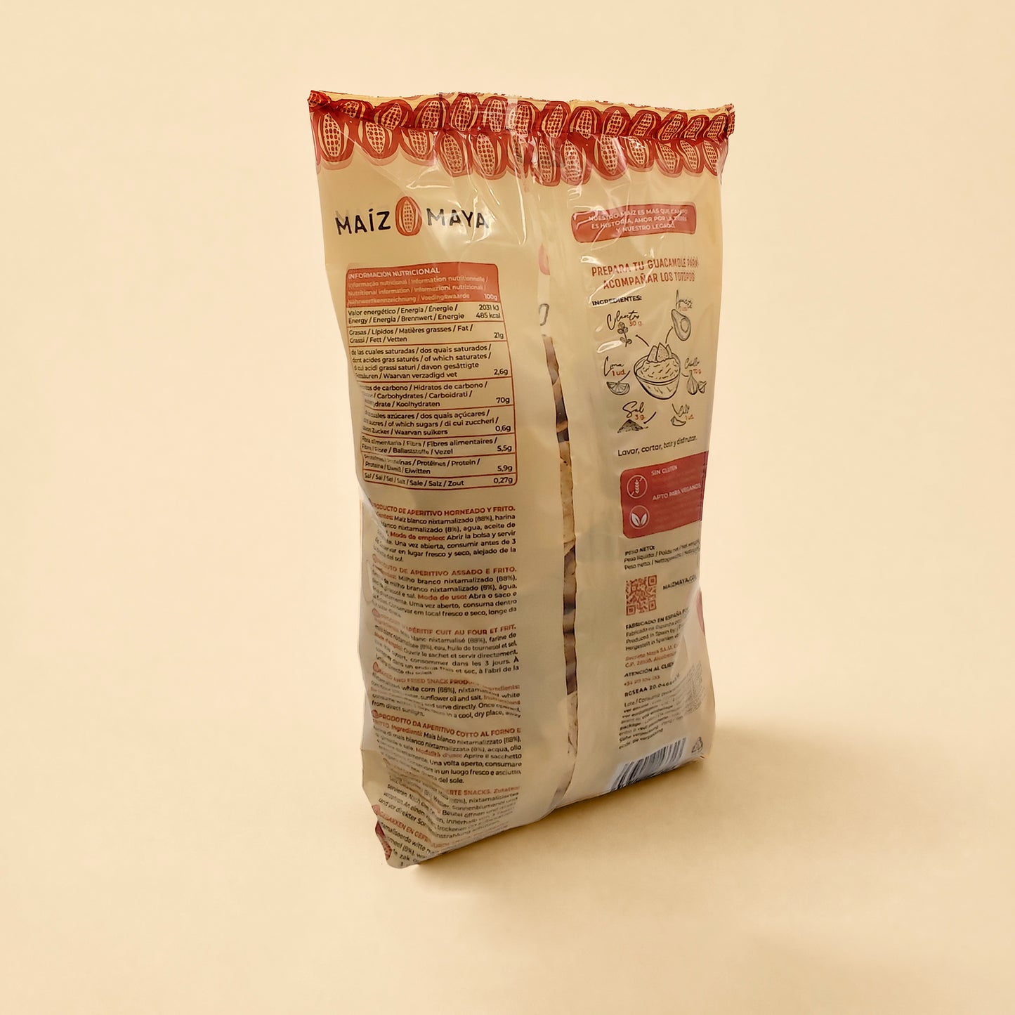 Totopos clásicos de Maíz Maya (400gr.)