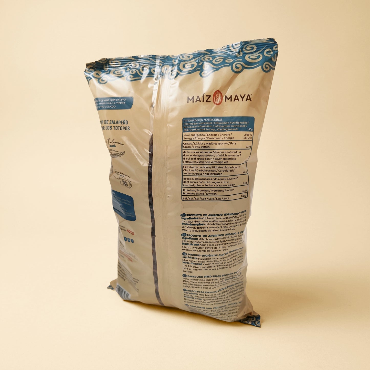Totopos de Maíz Azul (400g)