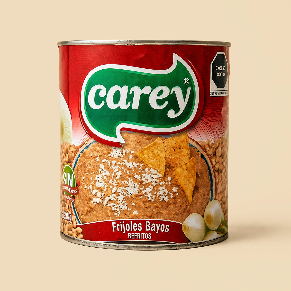 Frijoles Bayos Refritos 3kg Carey