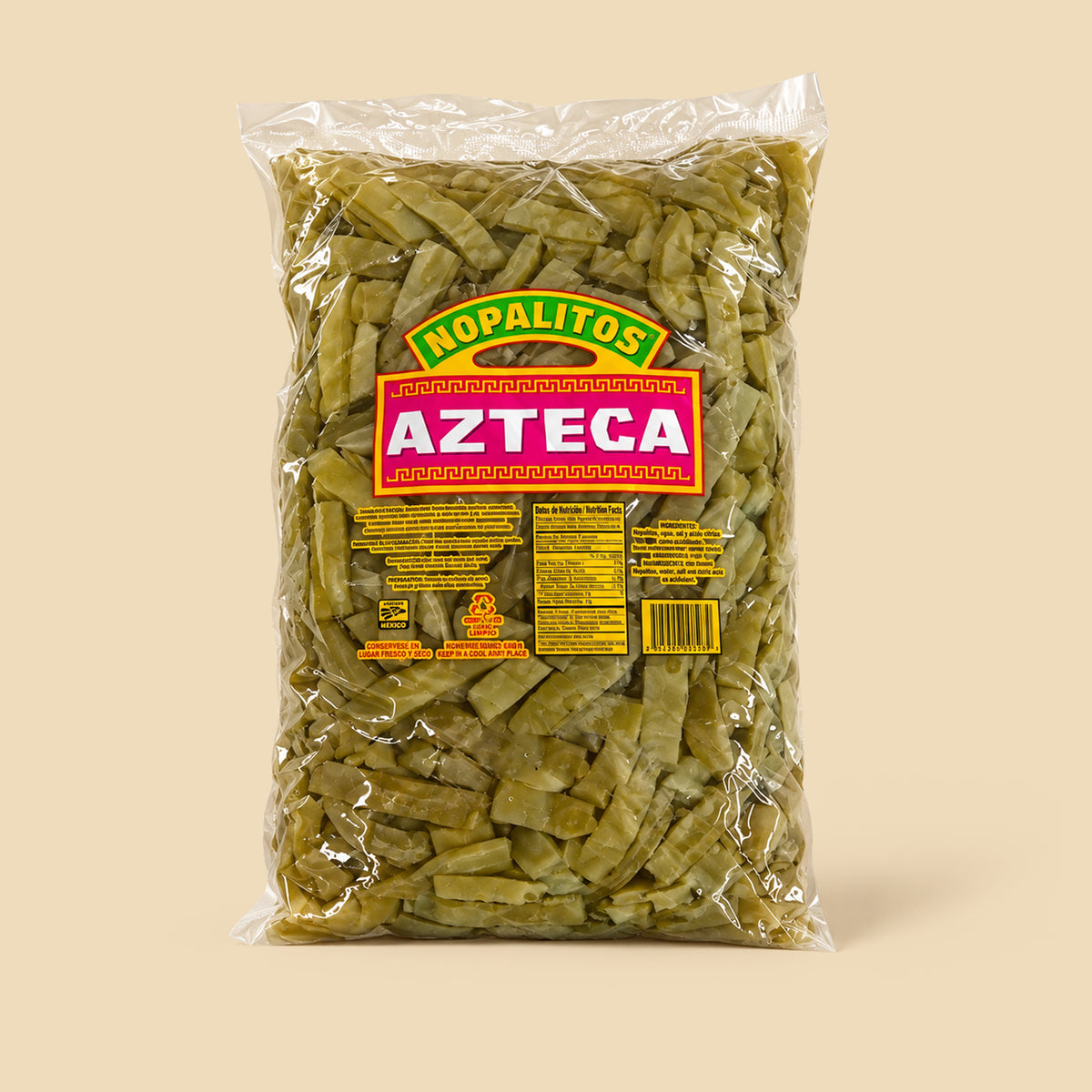Nopal en Tiras en Salmuera Azteca 1 kg
