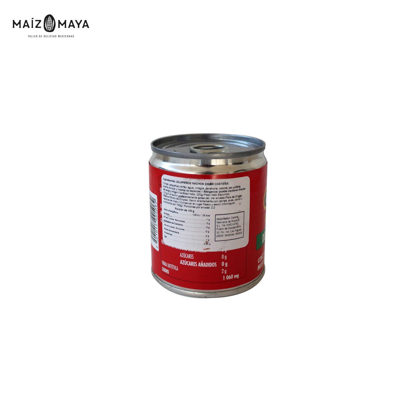 Jalapeños Nachos La Costeña 220g - Maíz Maya - Tortillas Maya