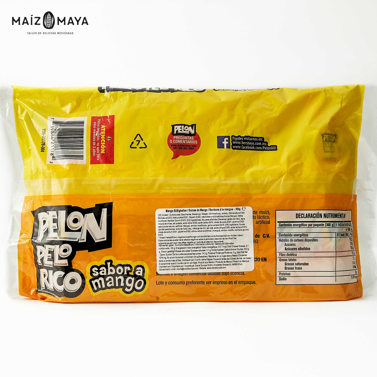 Pelon Pelo Rico Mango 12 Unidades