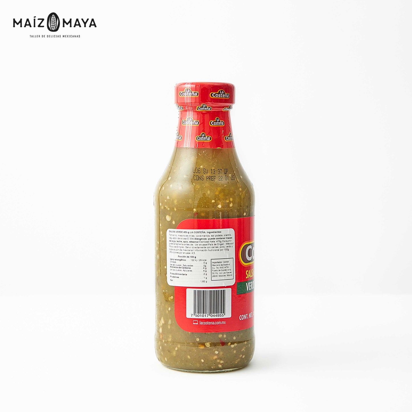 Salsa Verde La Costeña - Maíz Maya - Tortillas Maya