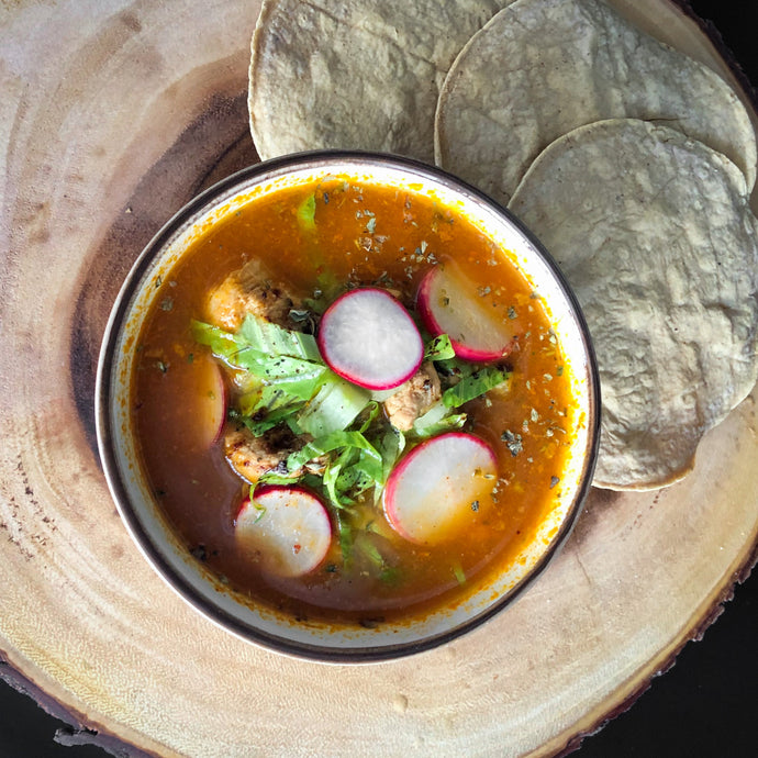 Receta de pozole rojo