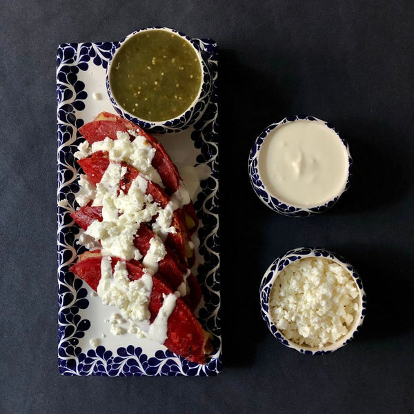 Quesadillas de queso y papa