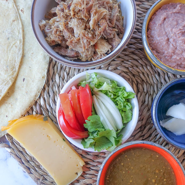 Receta de Tlayudas oaxaqueñas con carnitas