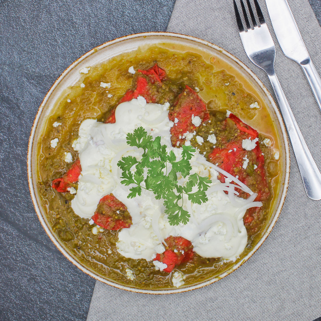 Receta de enchiladas verdes de pollo