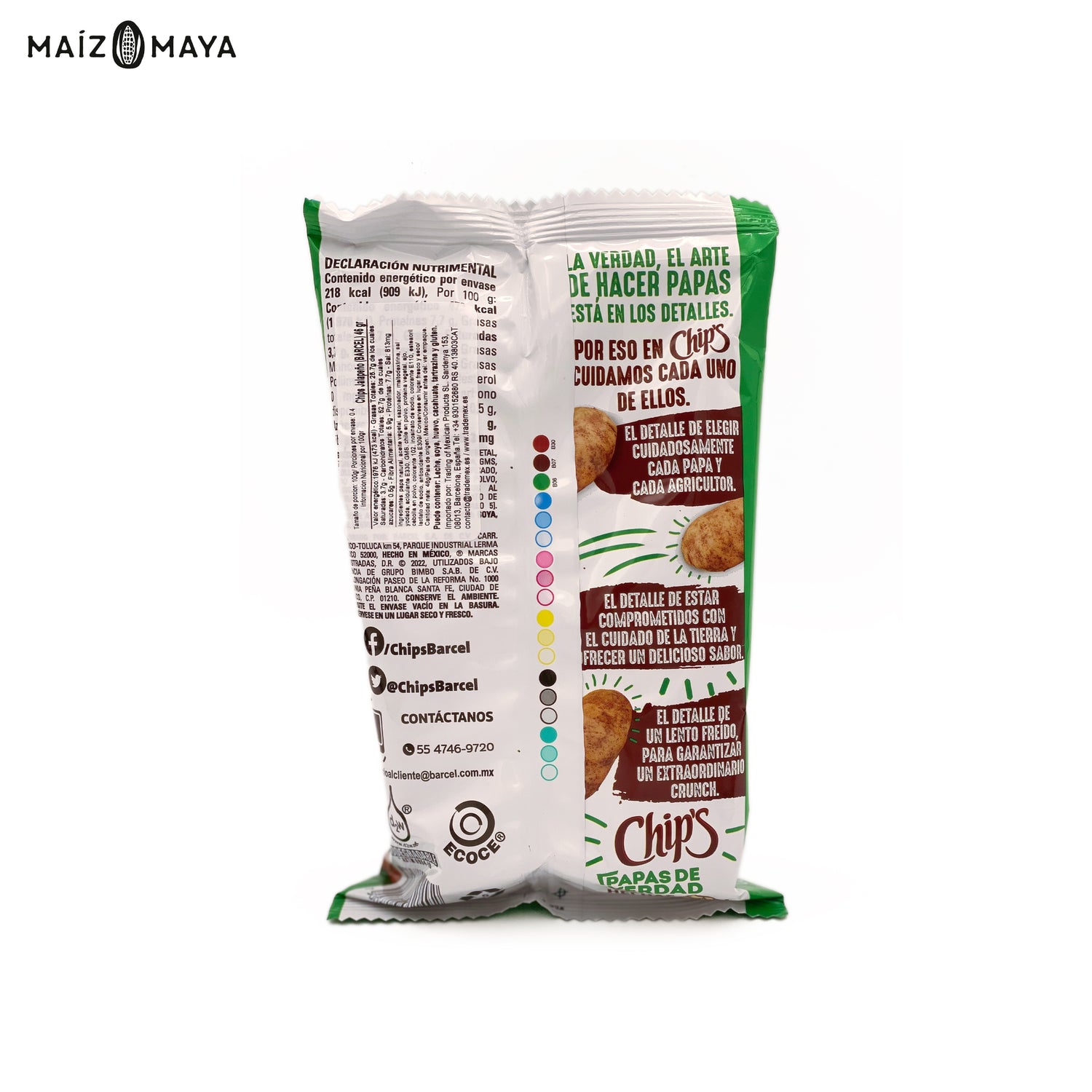 Chips Jalapeño 42g - Maíz Maya - Tortillas Maya