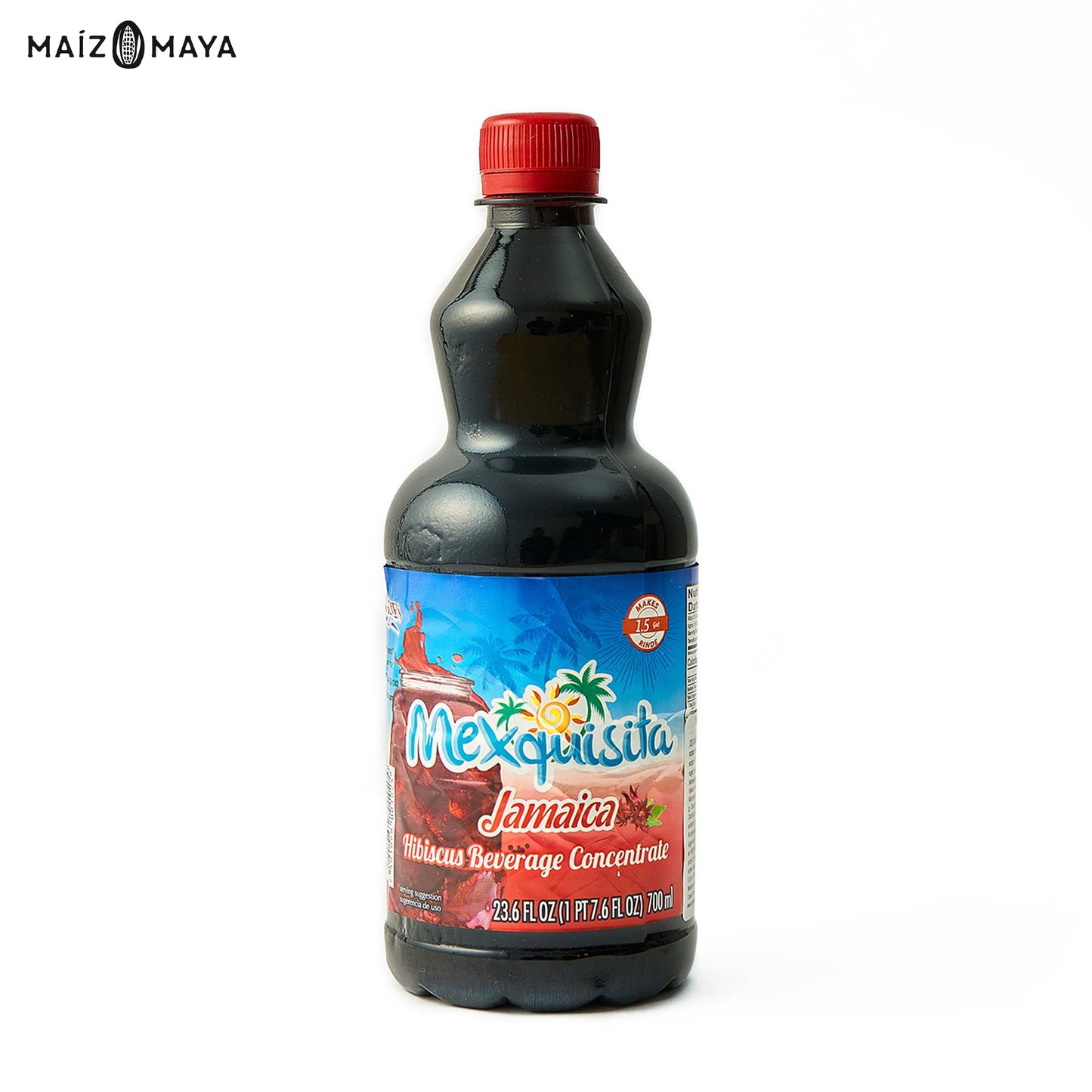 Concentrado agua de jamaica Mexquisita 700ml - Maíz Maya - Tortillas Maya