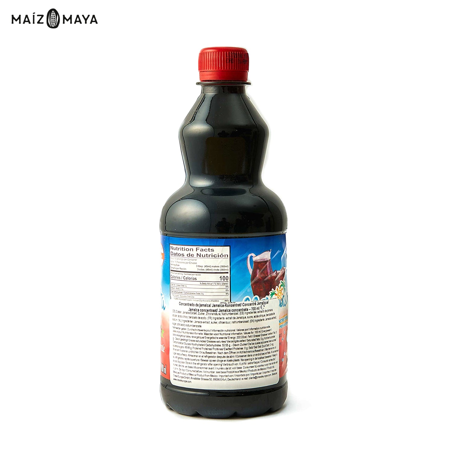 Concentrado agua de jamaica Mexquisita 700ml - Maíz Maya - Tortillas Maya