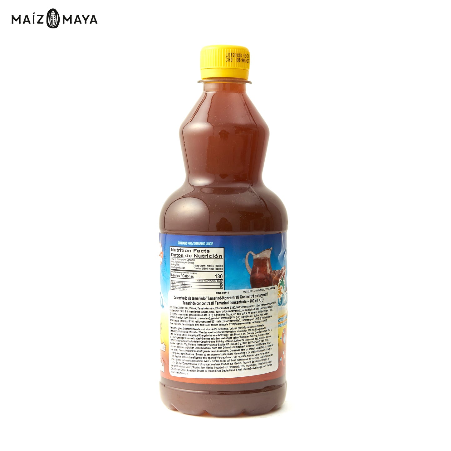 Concentrado agua de tamarindo Mexquisita 700ml - Maíz Maya - Tortillas Maya