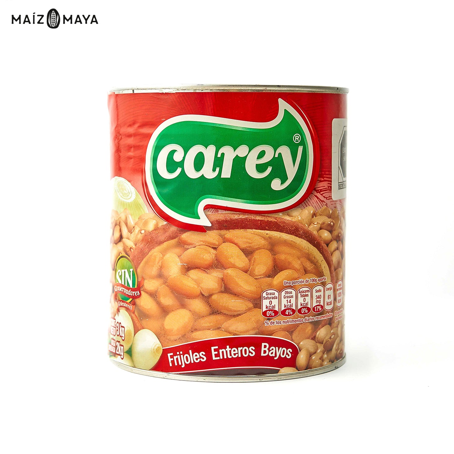 Frijoles Bayos Enteros 3 kg Carey - Maíz Maya - Tortillas Maya