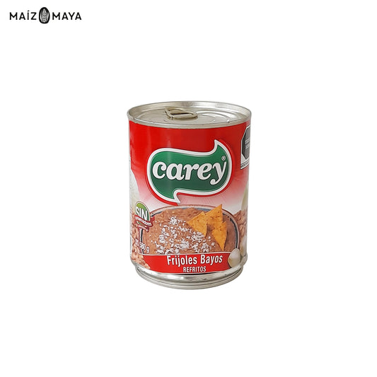 Frijoles Bayos Refritos Carey 580gr - Maíz Maya - Tortillas Maya