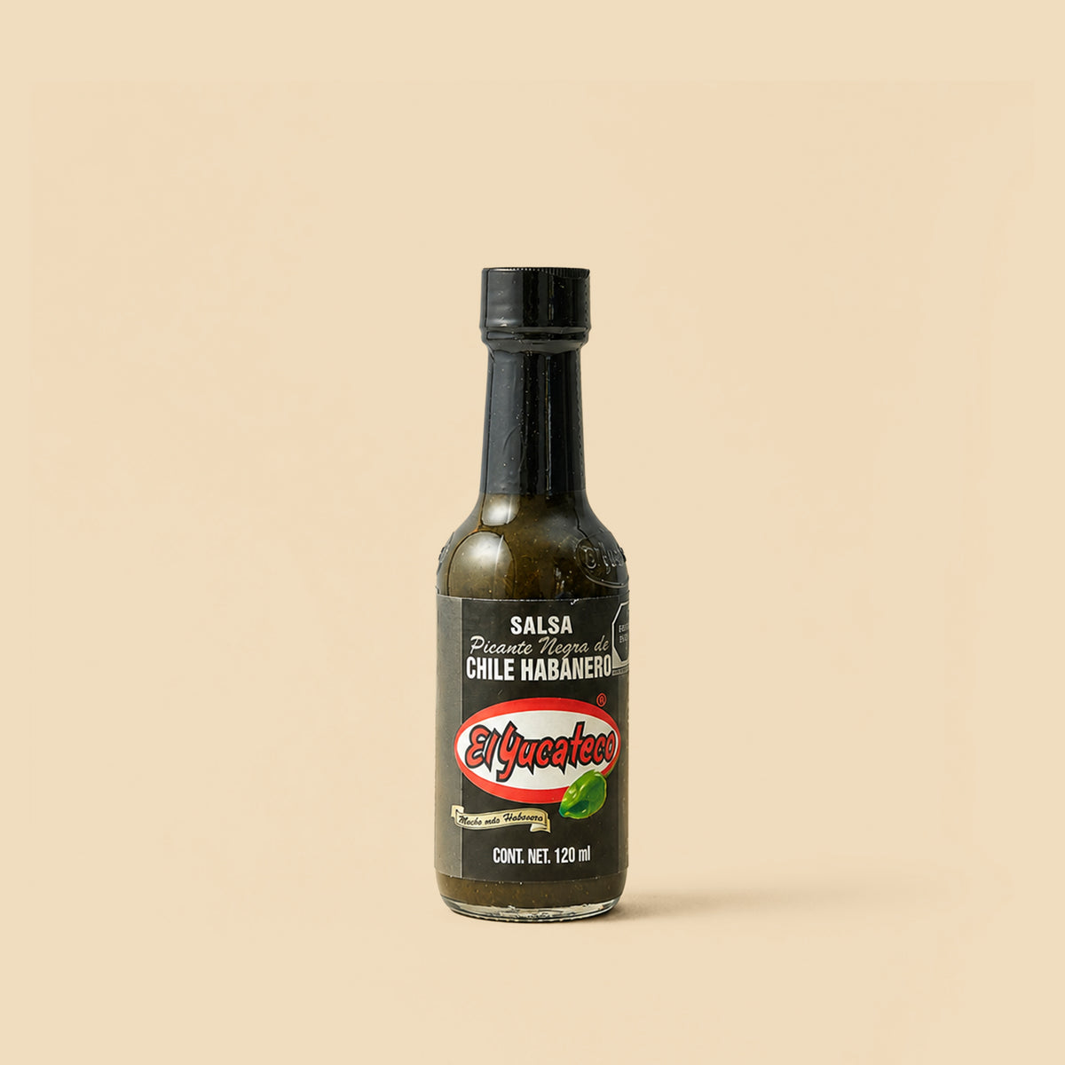 Salsa negra de chile habanero El Yucateco 120ml