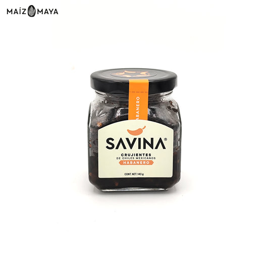 Chile Habanero Crujiente Savina 140g - Maíz Maya - Tortillas Maya