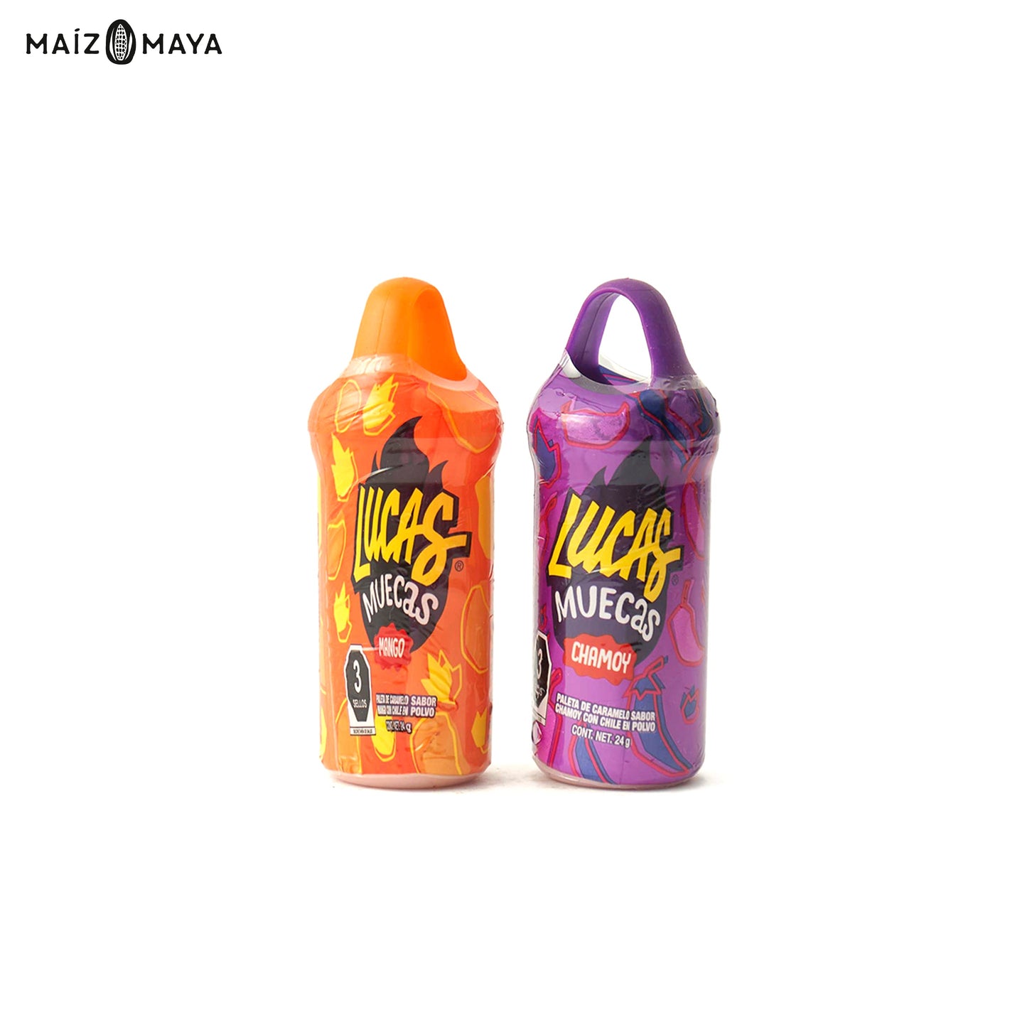 Lucas Muecas Chamoy 24g - Maíz Maya - Tortillas Maya