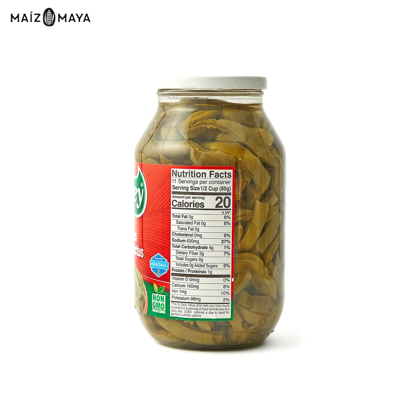 Nopales en Salmuera 850 gr Carey - Maíz Maya - Tortillas Maya