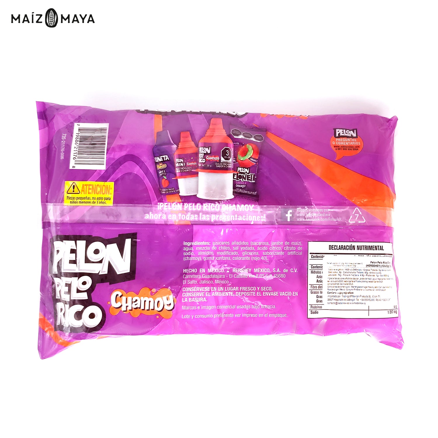 Pelon Pelo Rico Chamoy 12 Unidades
