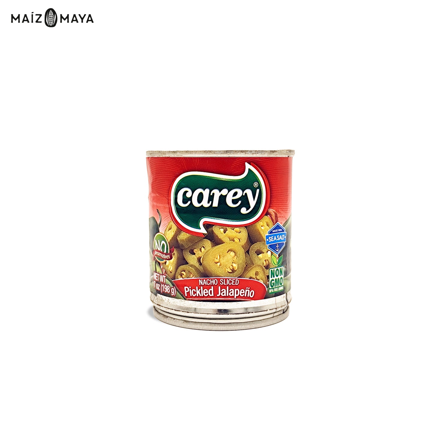 Jalapeños Nachos Carey 198g - Maíz Maya - Tortillas Maya