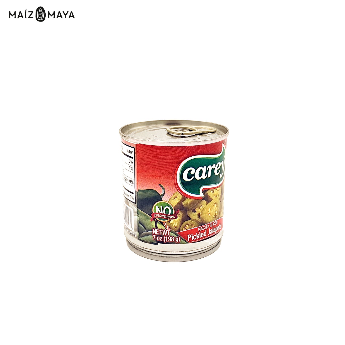 Jalapeños Nachos Carey 198g - Maíz Maya - Tortillas Maya