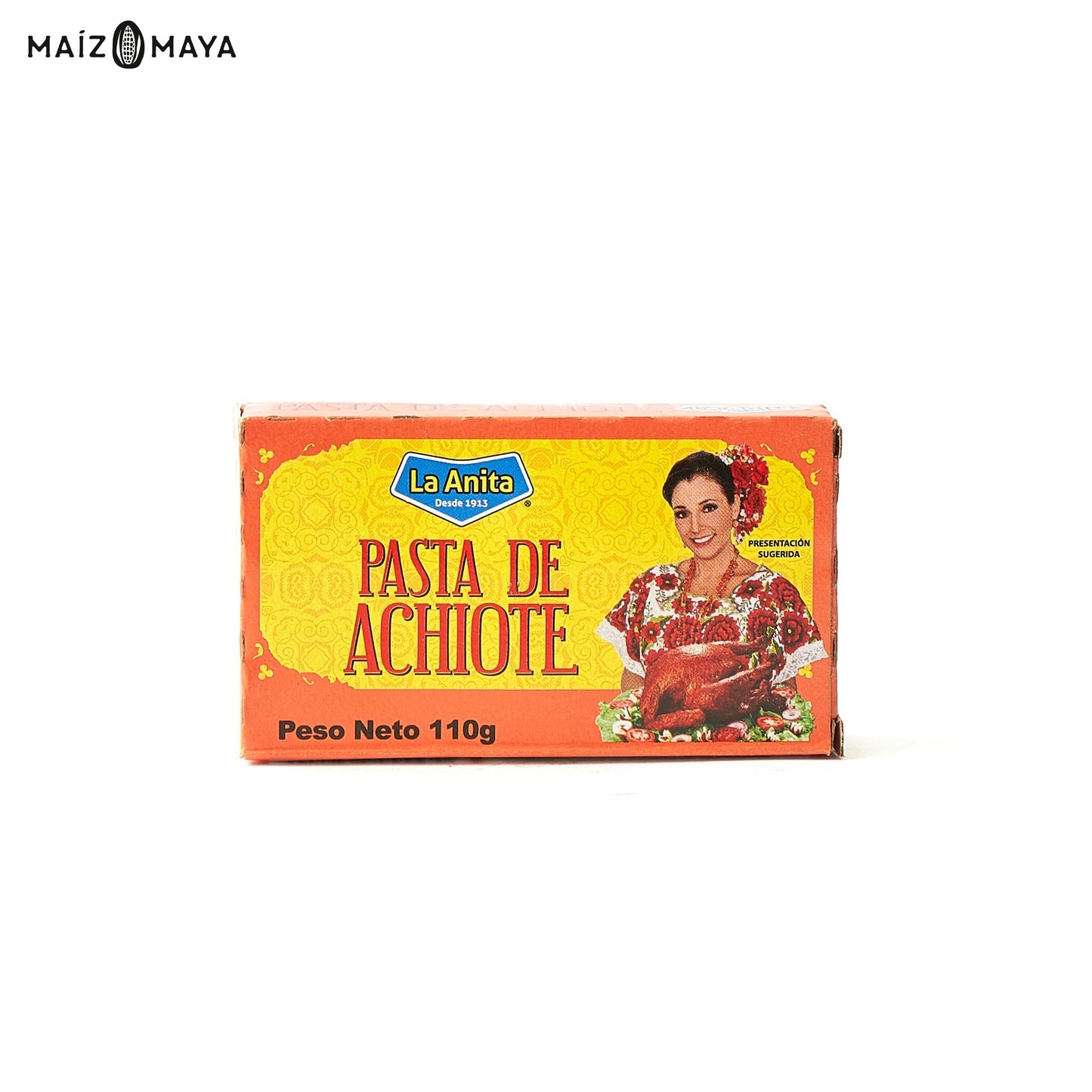 Pasta de achiote La Anita 110 gr - Maíz Maya - Tortillas Maya