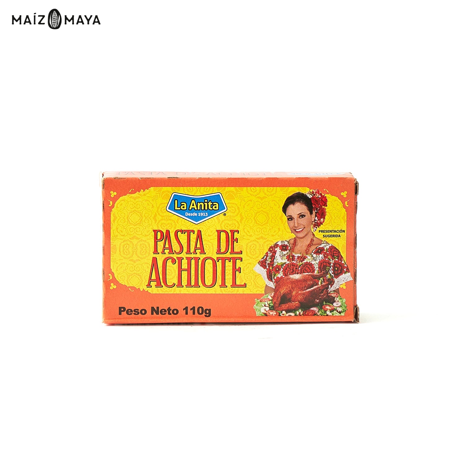 Pasta de achiote La Anita 110 gr - Maíz Maya - Tortillas Maya