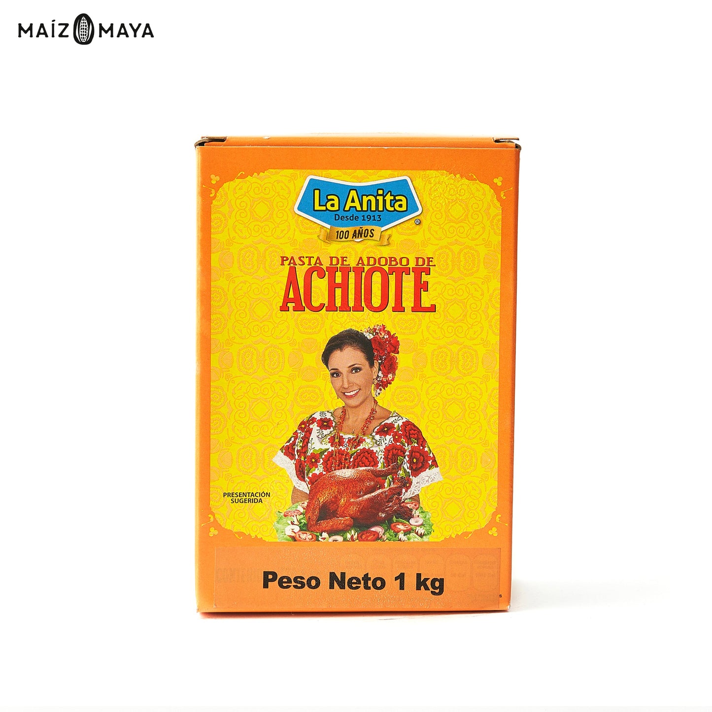 Pasta de Achiote La Anita 1 kg - Maíz Maya - Tortillas Maya