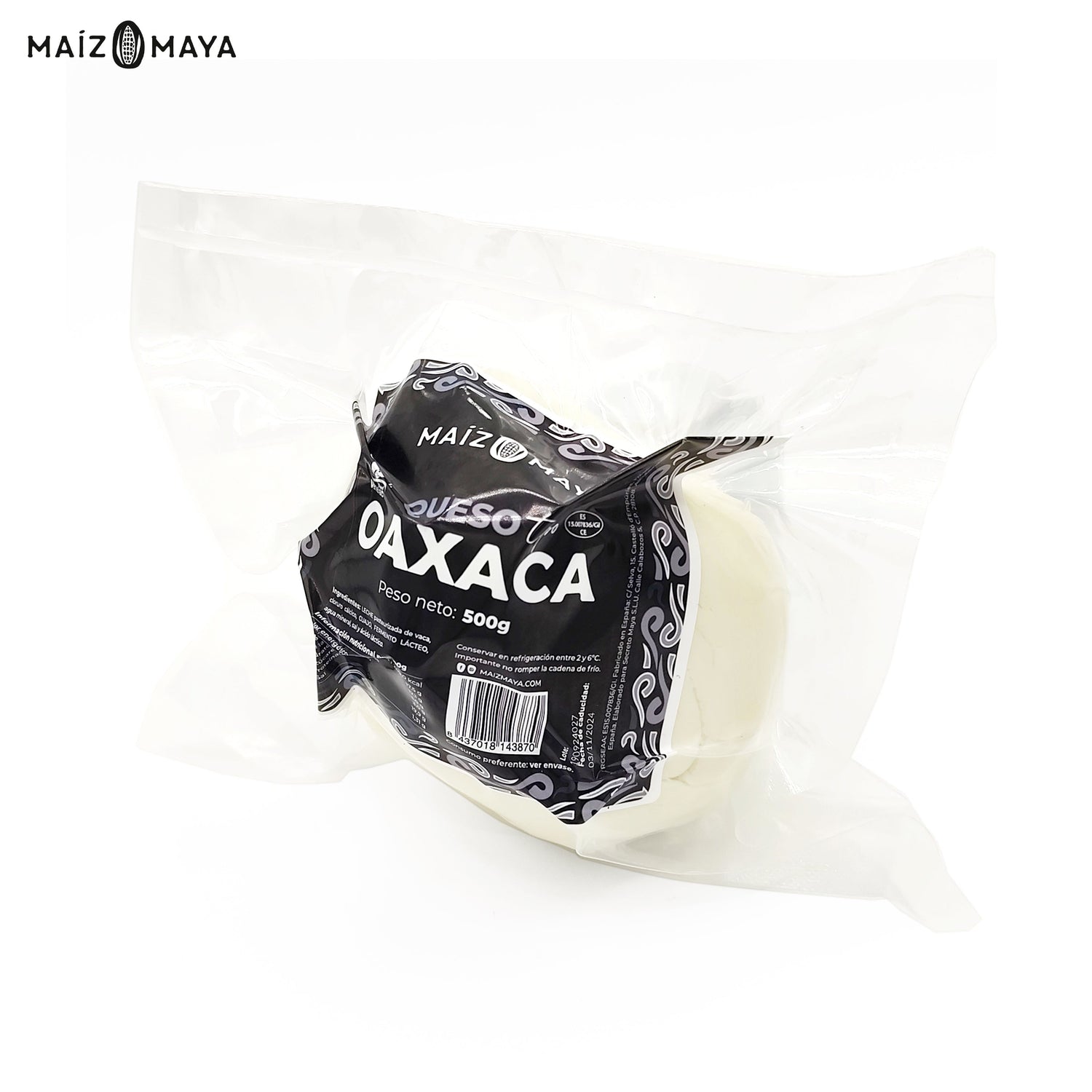 Queso Oaxaca Maíz Maya 500g - Maíz Maya - Tortillas Maya