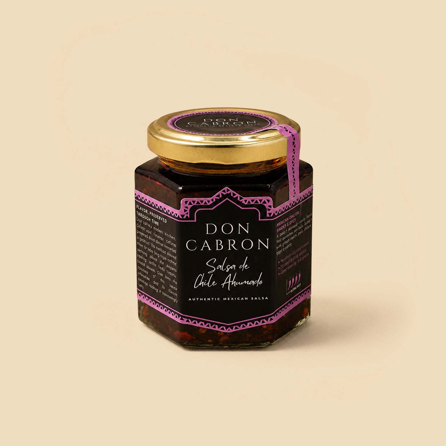 SALSA MACHA CHILE AHUMADO 150GR DON CABRON