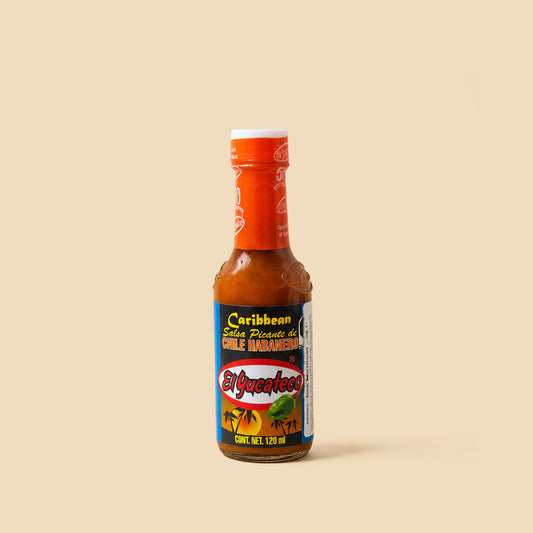 Salsa Caribbean de chile habanero El Yucateco 120ml
