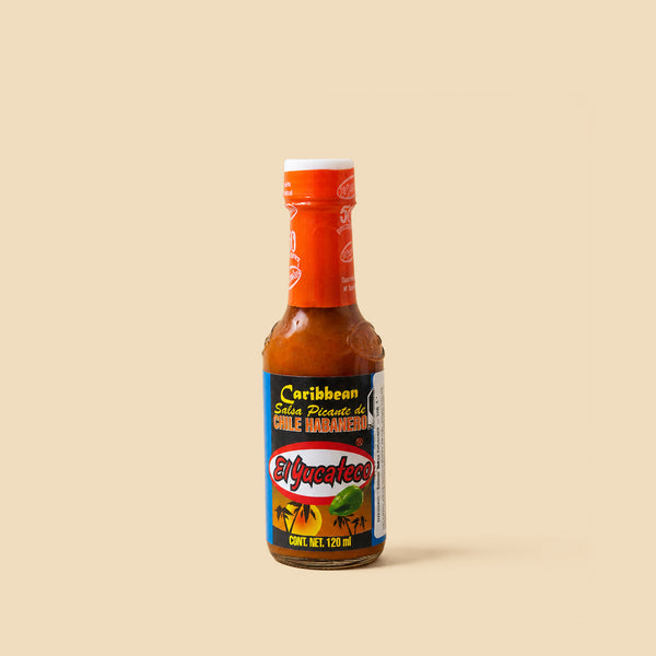Salsa Caribbean de chile habanero El Yucateco 120ml