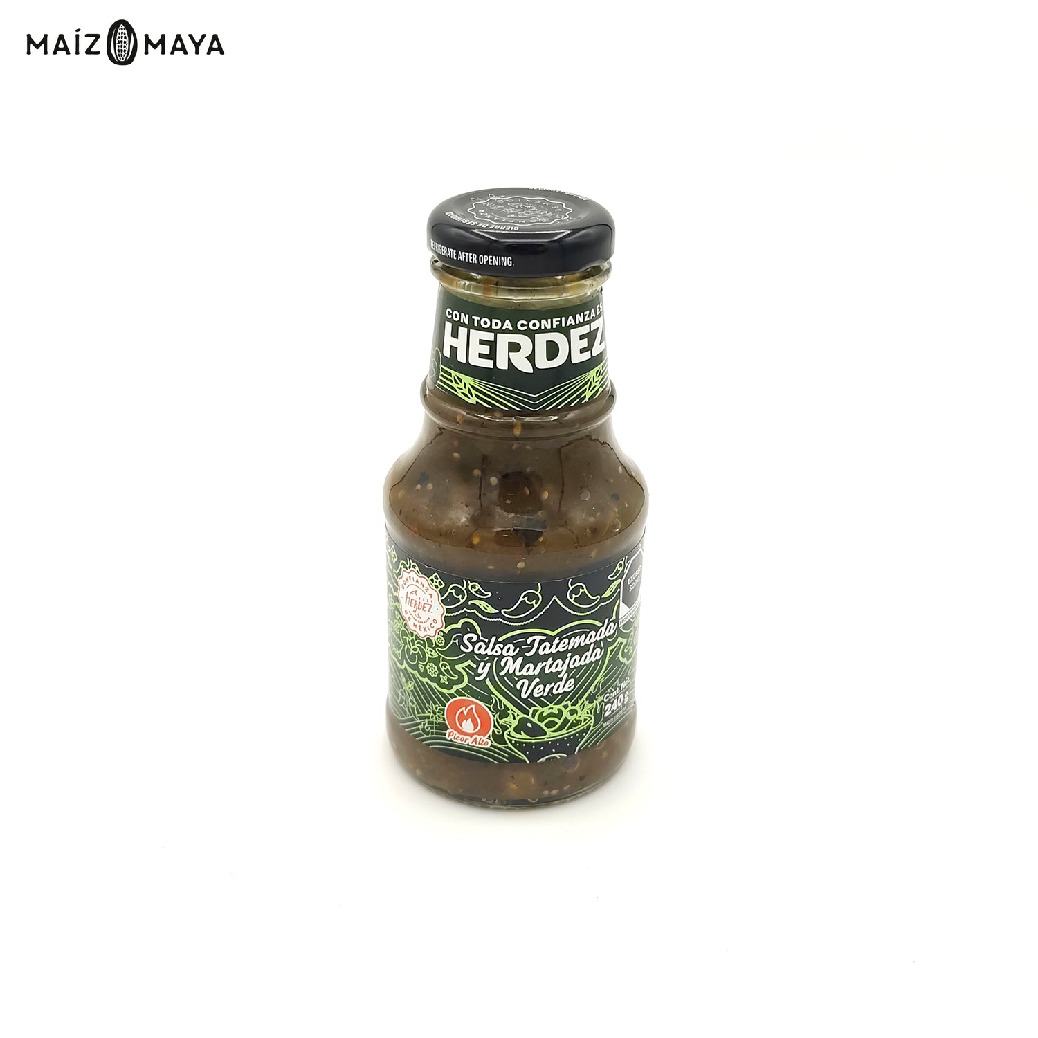 Salsa Tatemada y Martajada Verde Herdez 240gr