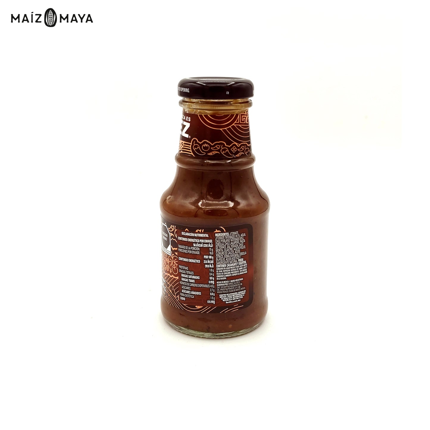 Salsa Tatemada y Martajada Roja Herdez 240gr - Maíz Maya - Tortillas Maya