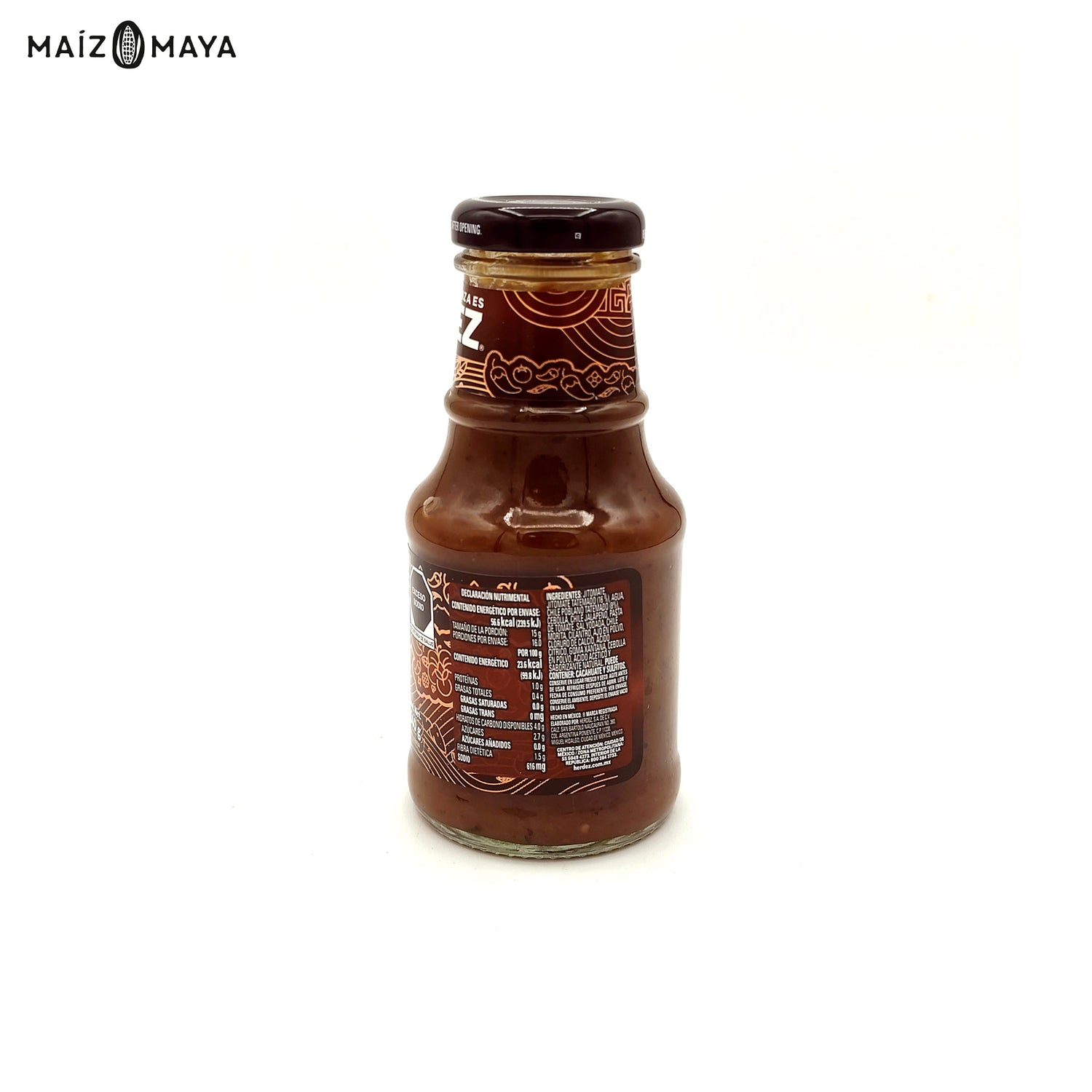 Salsa Tatemada y Martajada Roja Herdez 240gr - Maíz Maya - Tortillas Maya