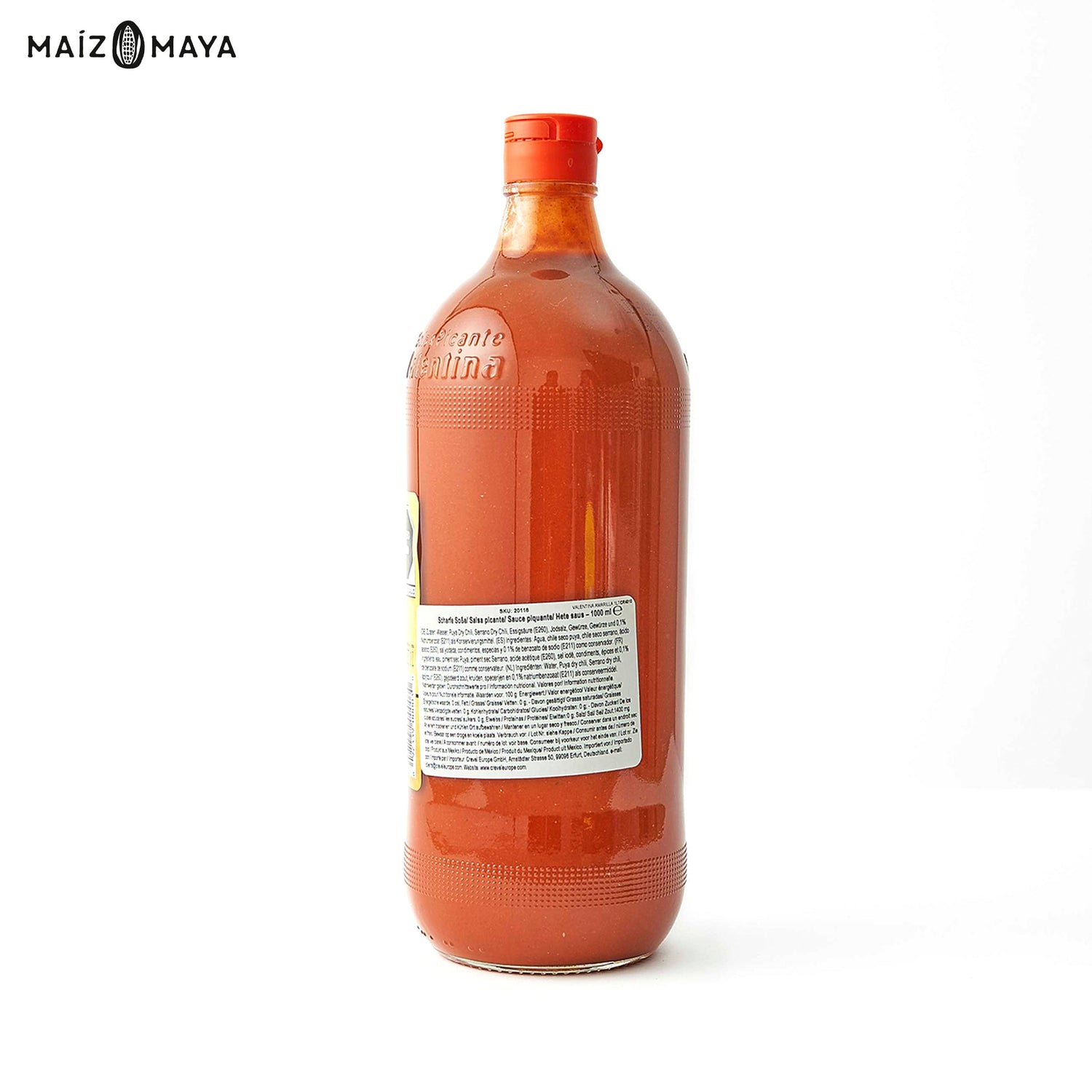 Salsa Valentina amarilla 1 L - Maíz Maya - Tortillas Maya