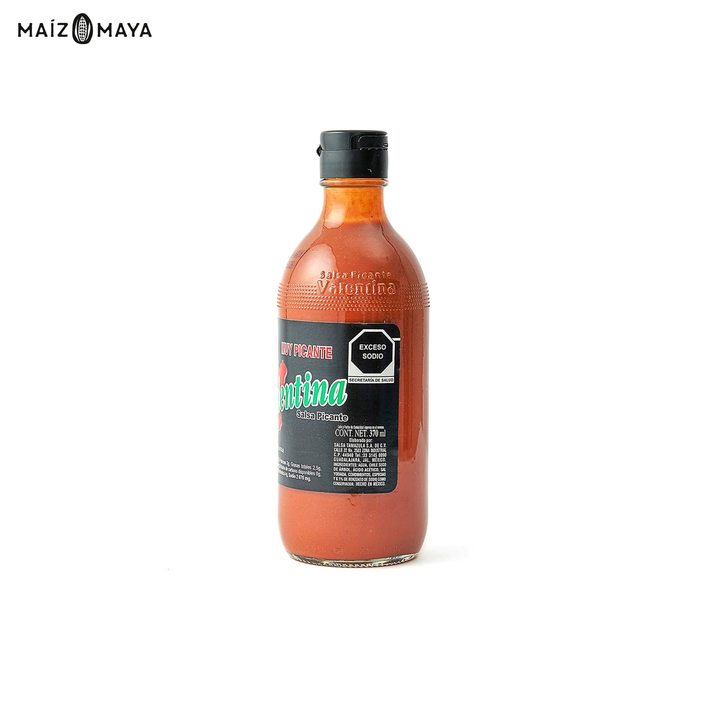 Salsa Valentina negra 370 ml - Maíz Maya - Tortillas Maya