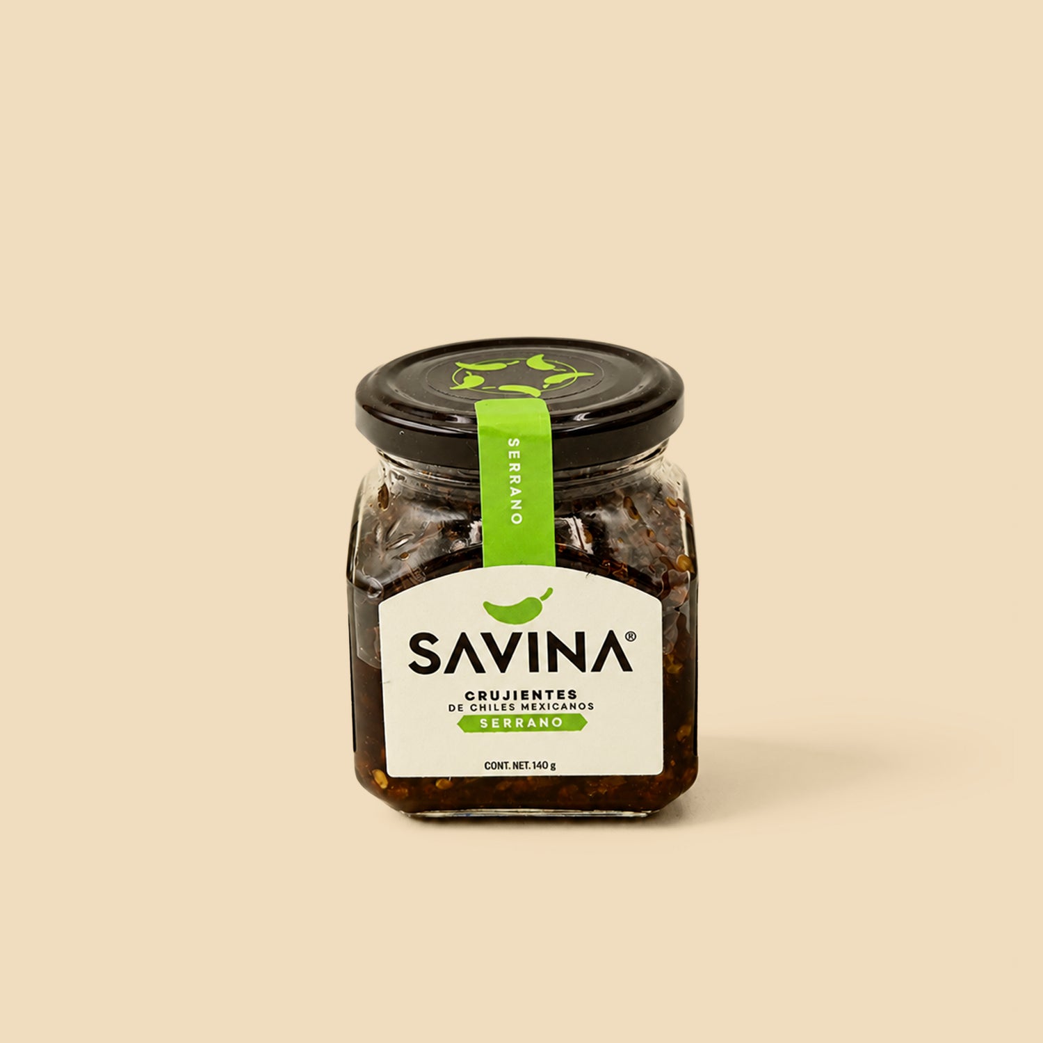 Chile Serrano Crujiente Savina 140g