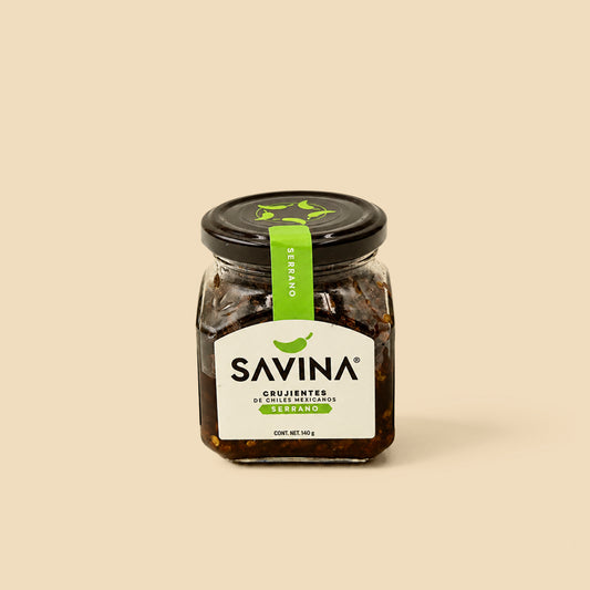 Chile Serrano Crujiente Savina 140g
