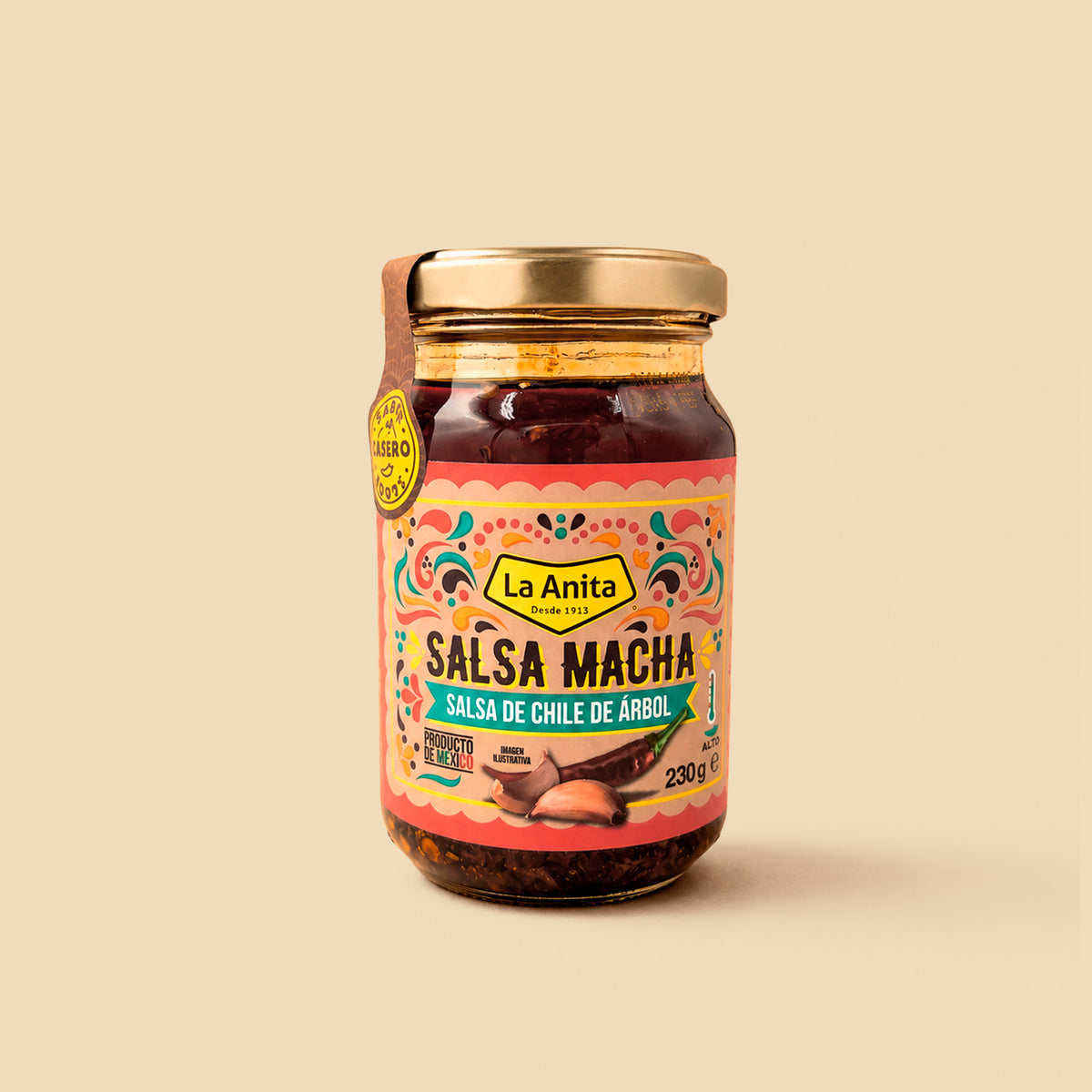 Salsa Macha de Chile de Árbol La Anita 230g