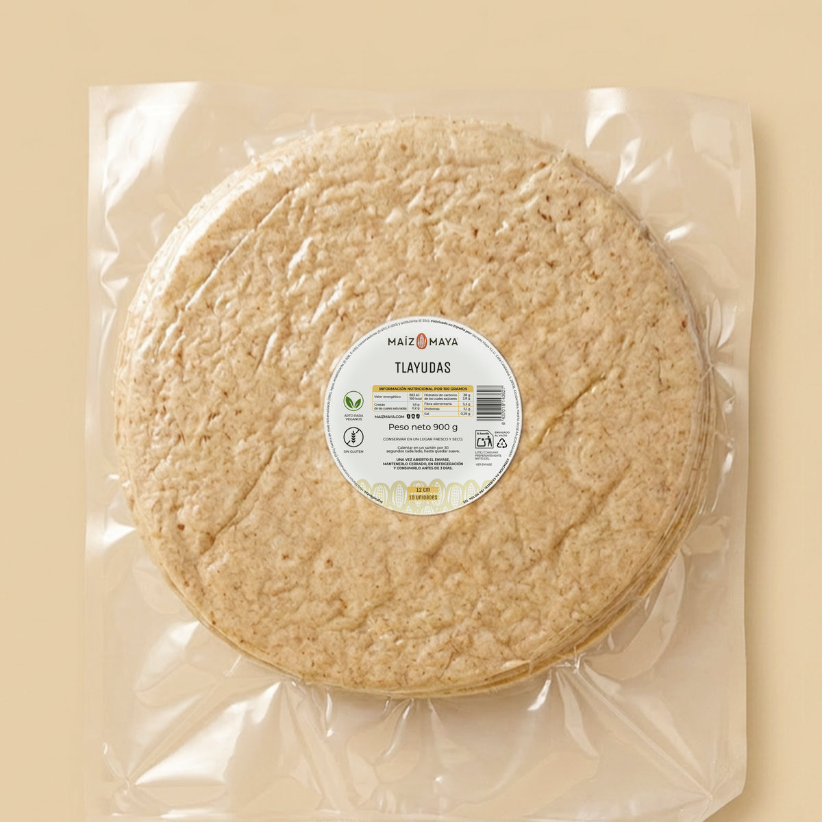 Tlayuda / Wrap de Maíz 30cm (900g)