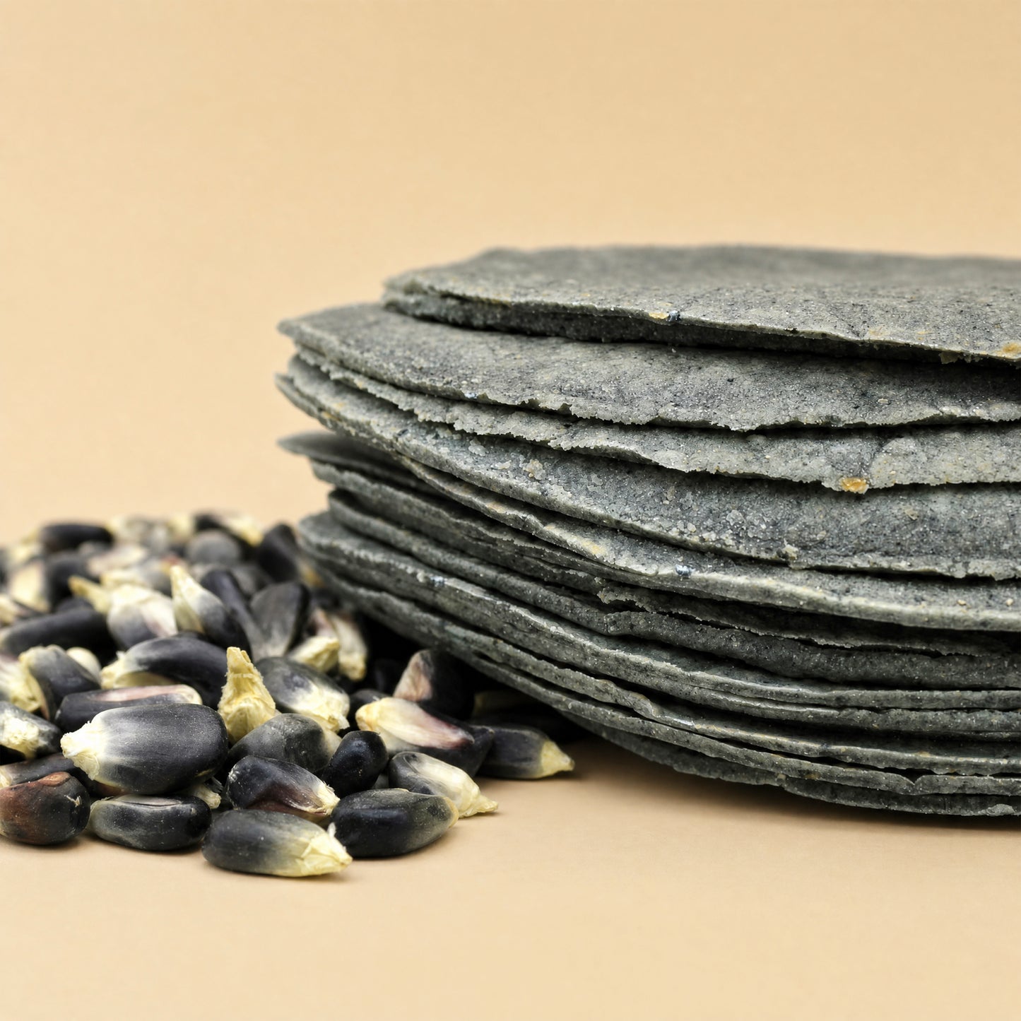 Tortillas de maíz azul nixtamalizado (500gr)