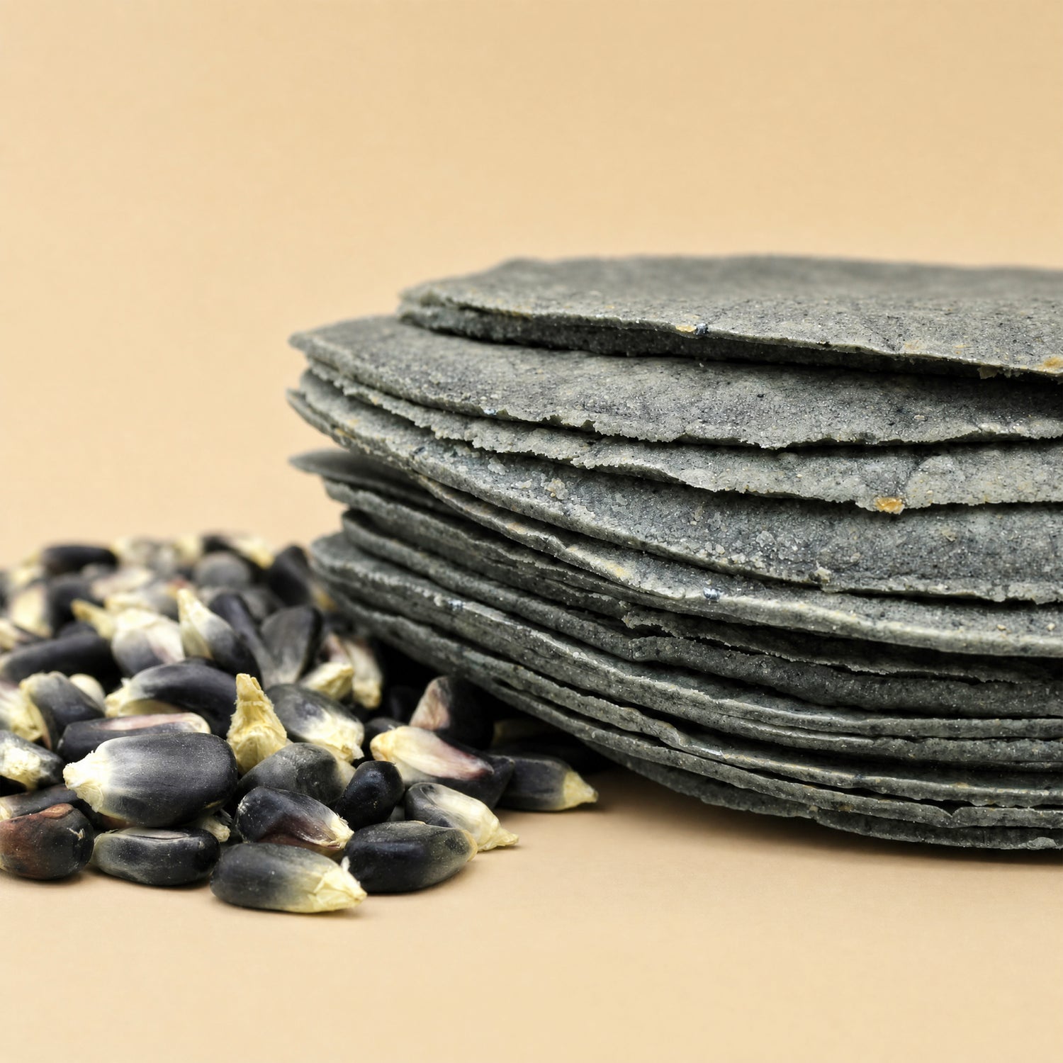 Tortillas de maíz azul nixtamalizado (500gr)