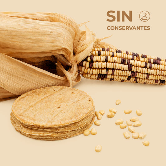 Tortilla Maíz Blanco Nixtamalizado Sin Conservantes 13cm 500g