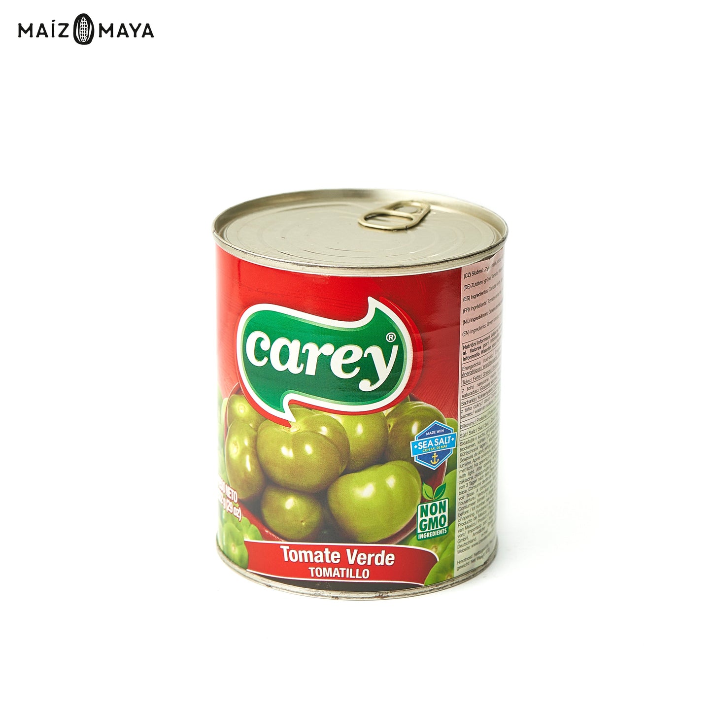 Tomatillo verde entero Carey 822gr - Maíz Maya - Tortillas Maya