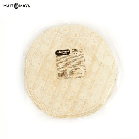 Tortillas de harina de trigo 30cm Sabormex - Maíz Maya - Tortillas Maya