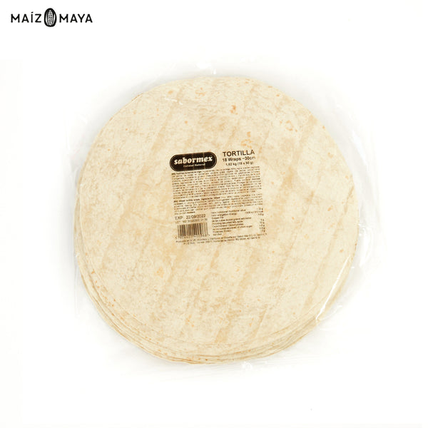 Tortillas de harina de trigo 30cm Sabormex