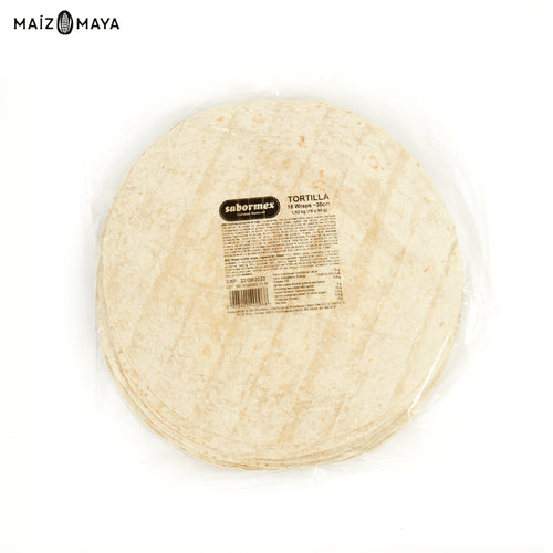 Tortillas de harina de trigo 30cm Sabormex