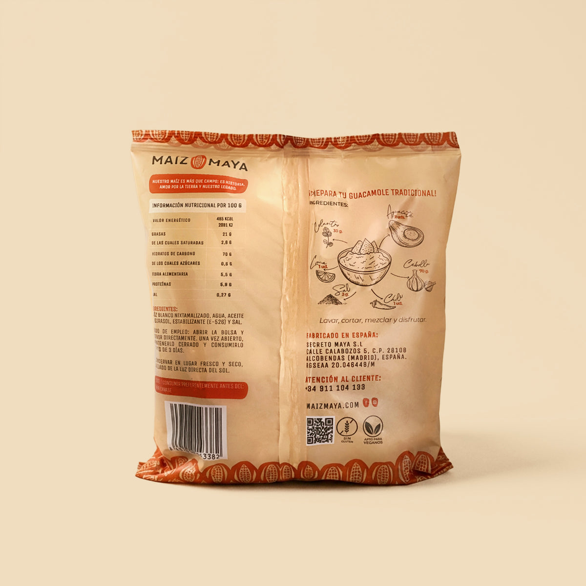 Totopos clásicos de Maíz Maya (200g)