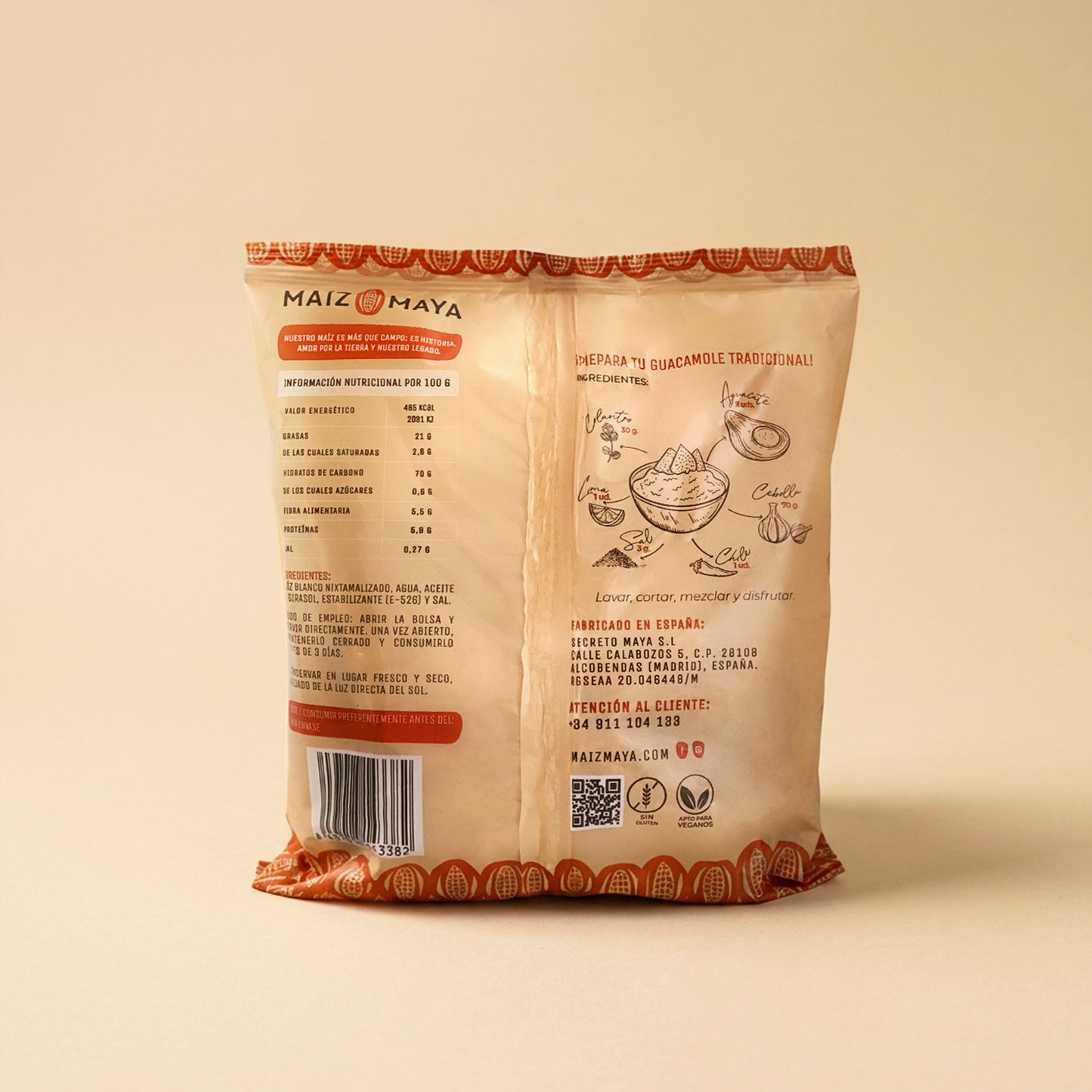 Totopos clásicos de Maíz Maya (200gr.)